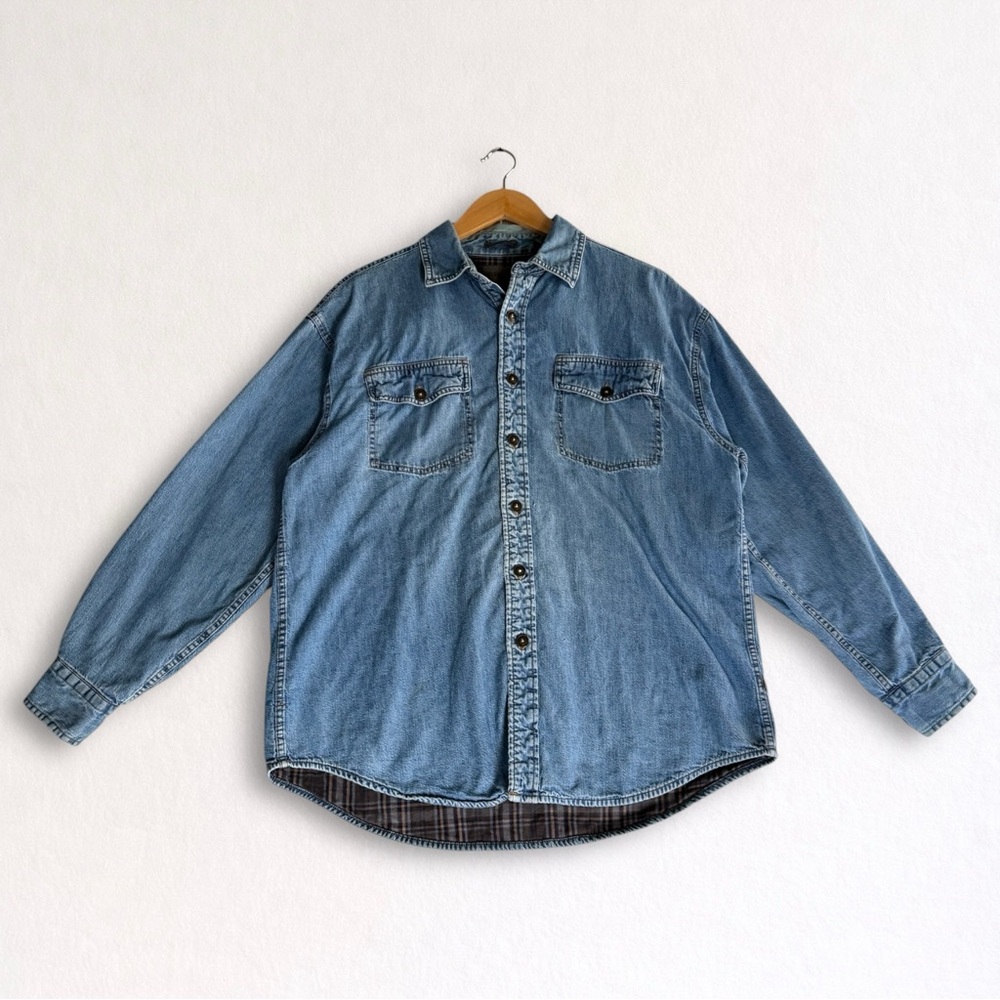 St. John’s Bay Denim Shirt Jacket – Men’s Large